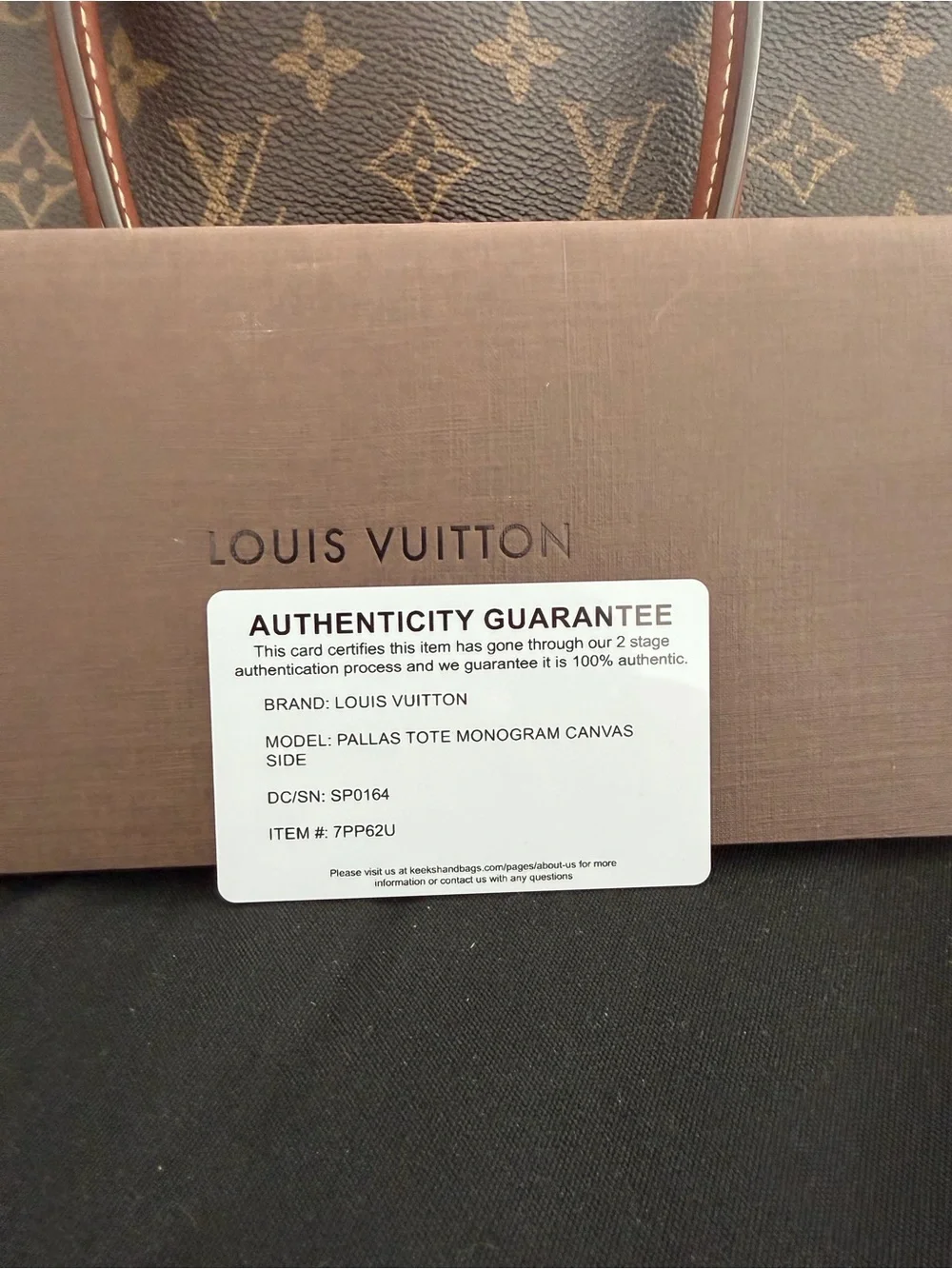 Authentic Louis Vuitton Pallas BB - Medium size